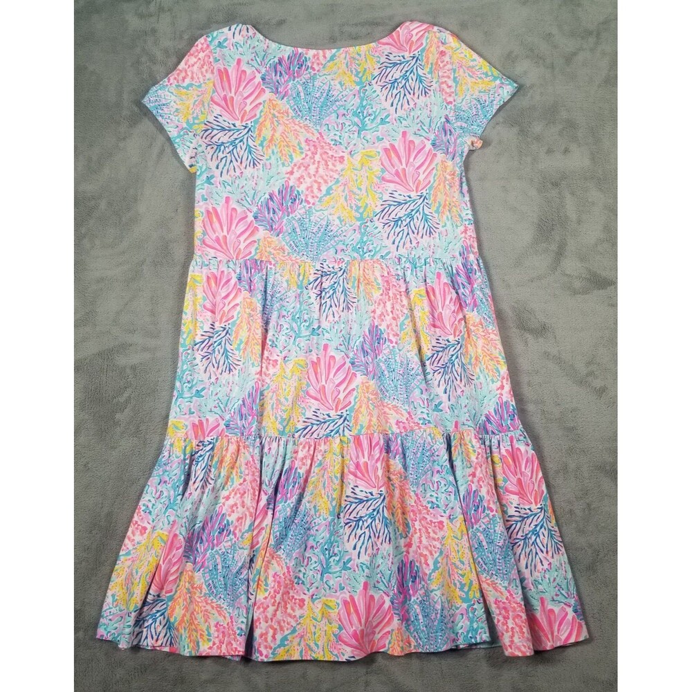 Lilly Pulitzer Geanna Tiered Swing Dress Womens XS Splashdance Summer